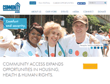 Tablet Screenshot of communityaccess.org